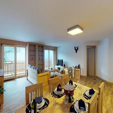 Exquisite With Balcony Apartment Veysonnaz